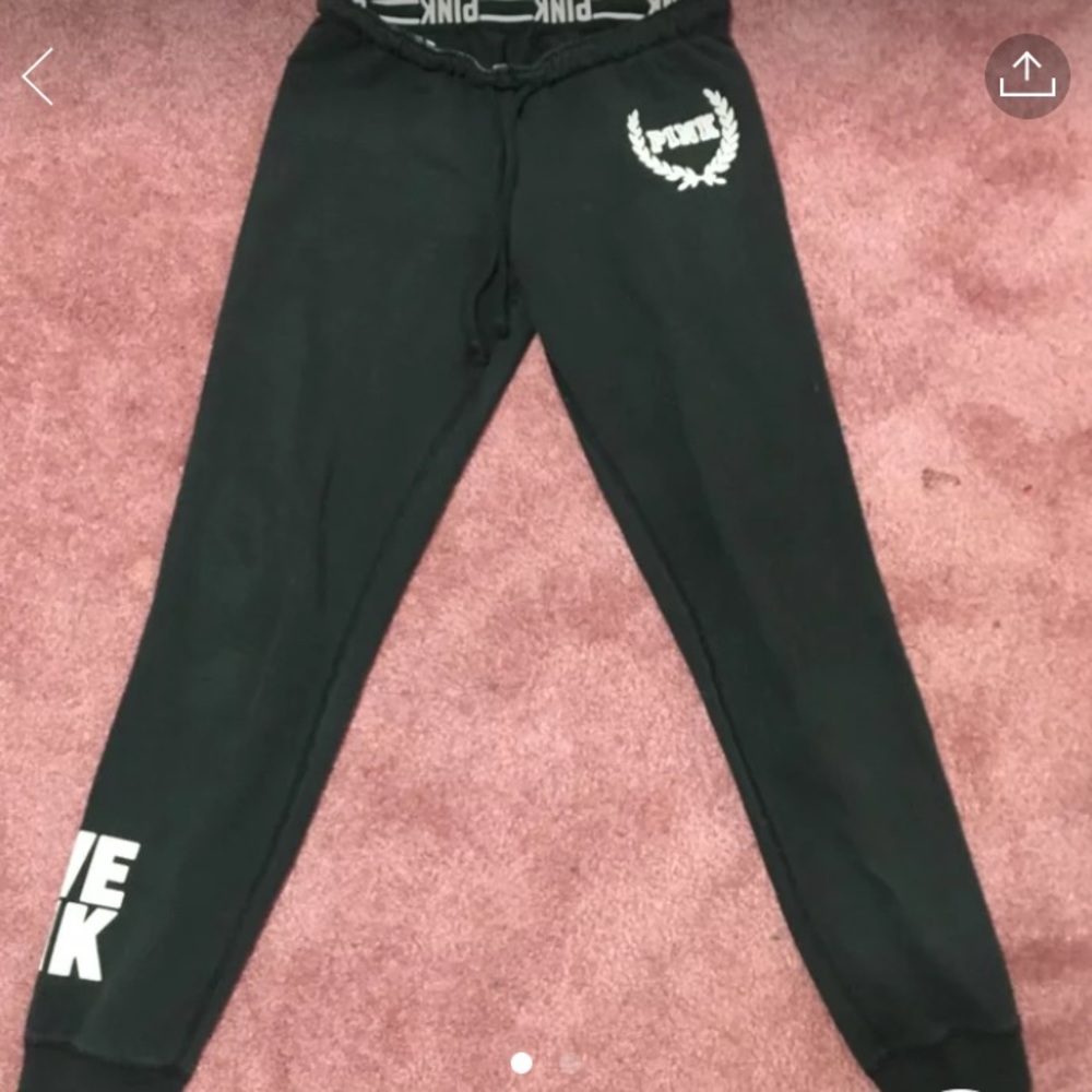 PiNK Black sweatpants